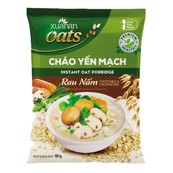 Cháo yến mạch rau nấm 40gr gói