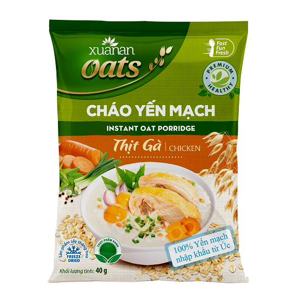 Cháo yến mạch thịt gà 40gr