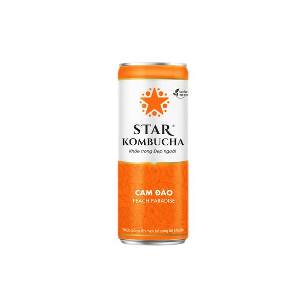 Nước Kombucha cam đào 250ml