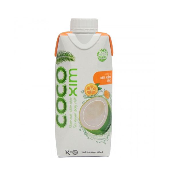 Nước dừa đóng hộp Cocoxim Tắc 330ml