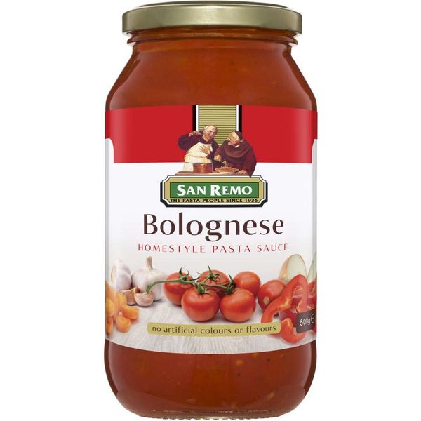 Sốt mì ý vị thịt bò Bolognese hiệu San Remo  500g