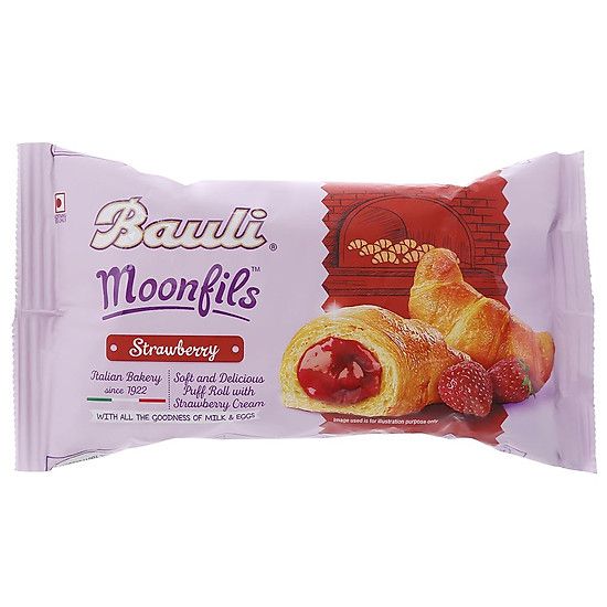 Bánh Bauli Moonfils Vị Dâu 45G