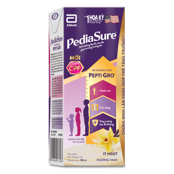 Sữa nước Pediasure Vị Vani Hộp 180ml