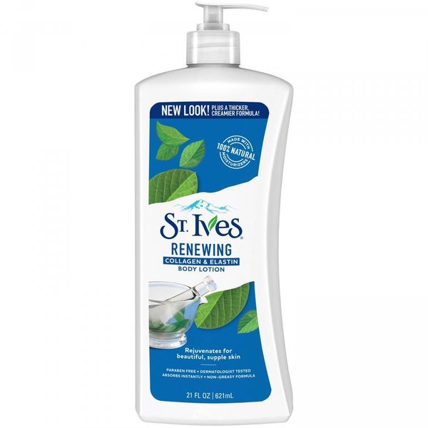 Sữa dưỡng thể St. Ives Tre hoa da Collagen 621ml