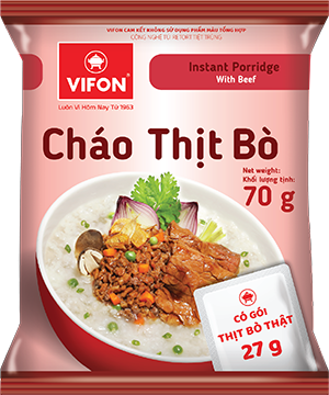 Cháo thịt bò 70gr