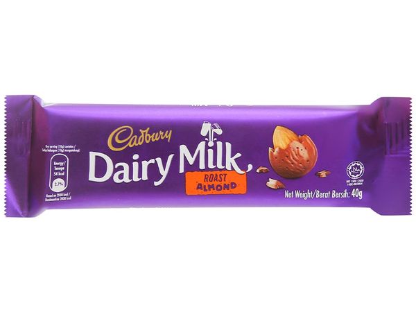 Sô-cô-la hạnh nhân Cadbury Dairy Milk 40g