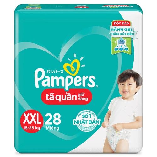 Tã quần Pampers TIẾT KIỆM XXL 28 miếng X6 D8+