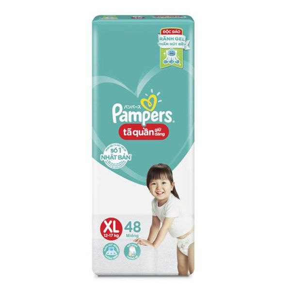 Tã quần Pampers JB XL 48 miếng X4 D8+