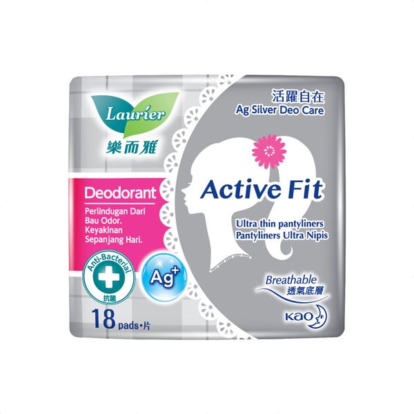 Băng vệ sinh Laurier Active Fit phân tử bạc 2 tác động 18 miếng