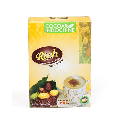 Cacao Rich hộp giấy 170g không caffeine