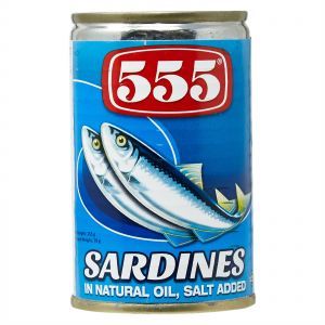 Cá mòi 555 ngâm dầu lon 155gr
