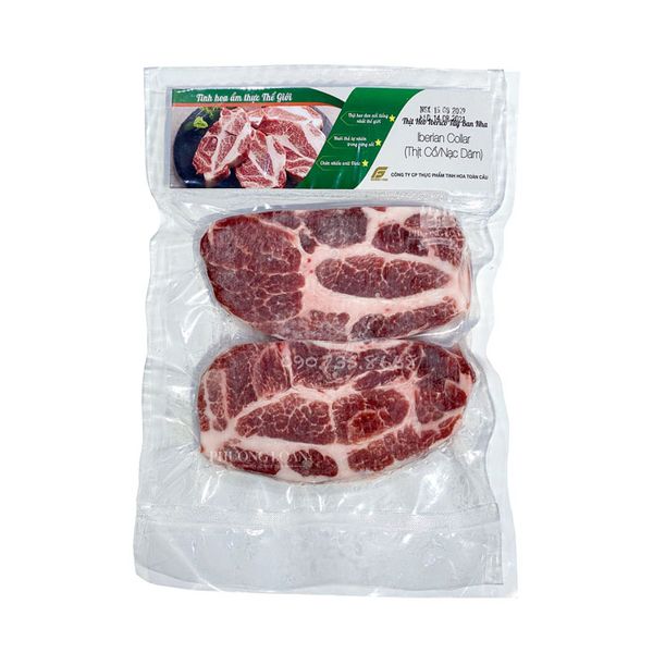 Iberico Boneless Collar/ Thịt cổ (nạc dăm) 300gr