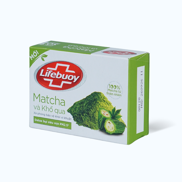 Xà bông cục Lifebuoy matcha và khổ qua 90g