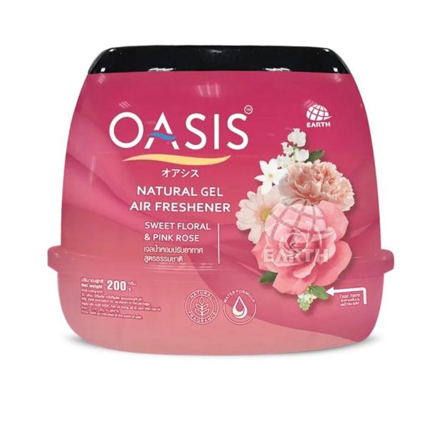 Sáp Thơm Oasis Natural Sweet Floral & Pink Rose 200g