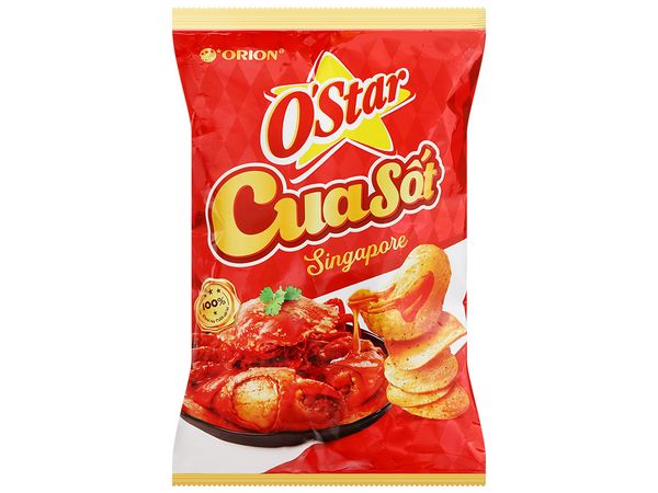 Snack O'Star Vị Cua Sốt Singapore Gói 52g