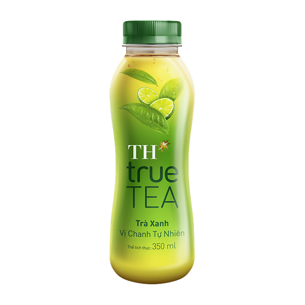 Trà xanh vị chanh tự nhiên THtrueTEA 350ml