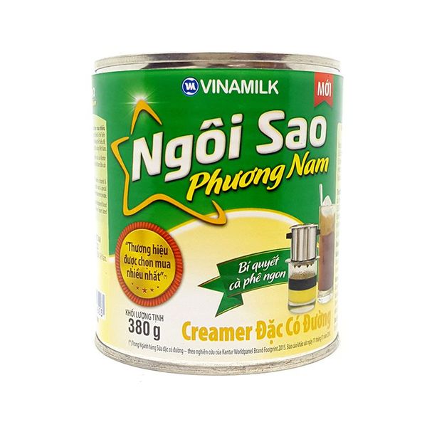 Sữa đặc có đường Ngôi Sao Phương Nam Xanh 380gr