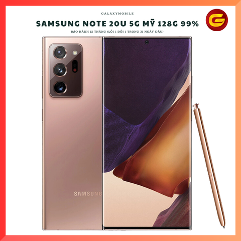  Samsung Note 20 Ultra 5G Mỹ 2sim 99% 