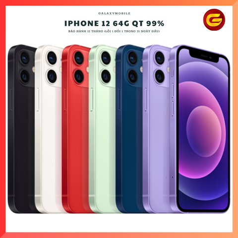  Iphone 12 64G Quốc Tế 99% 