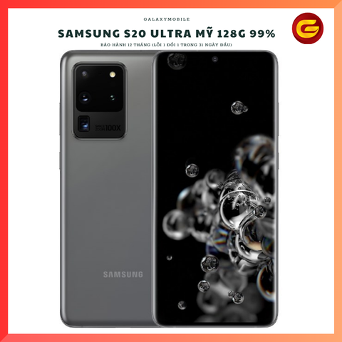  Samsung S20 Ultra 5G Mỹ 128G 2sim 99% 