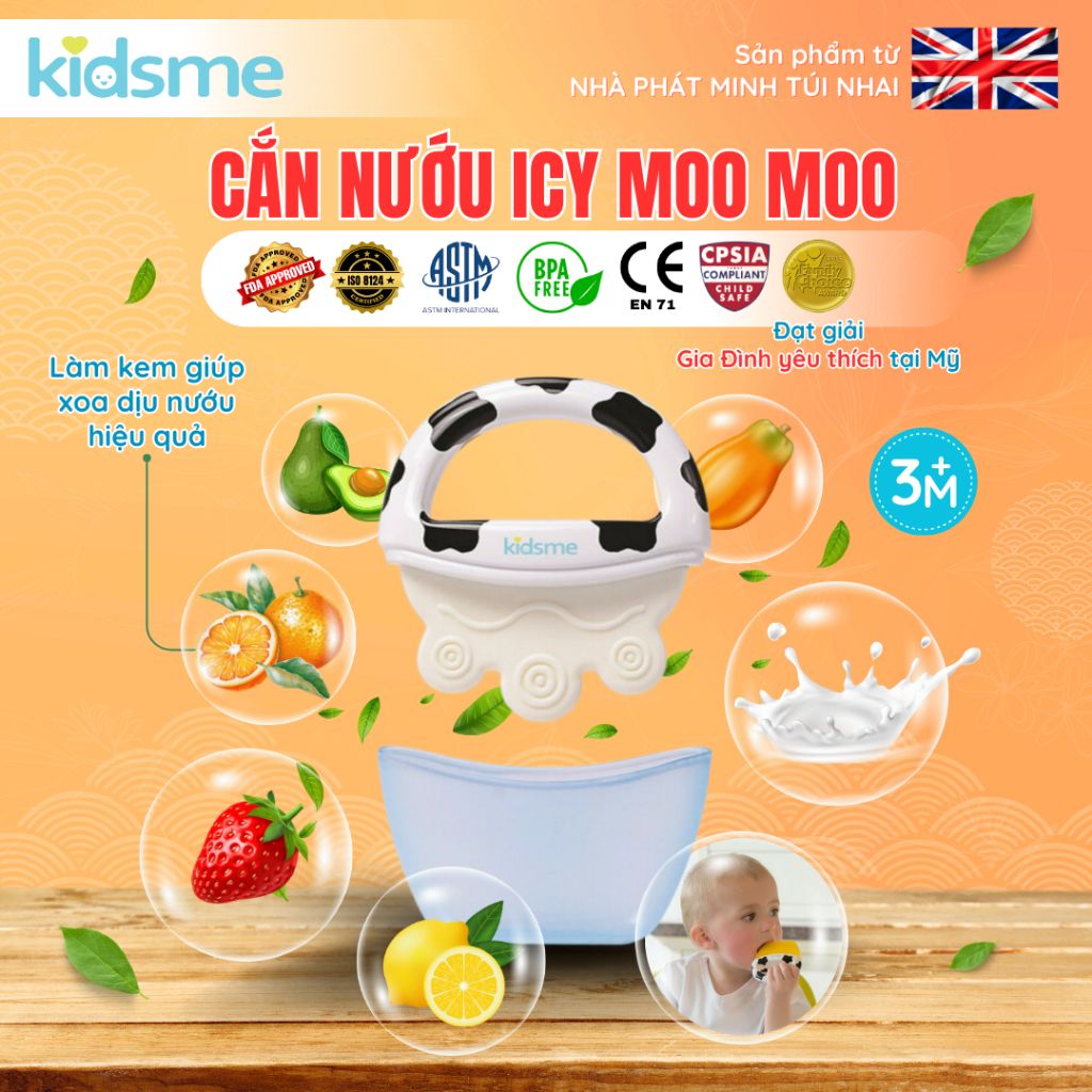 Dụng cụ cắn răng làm dịu nướu Icy Moo Moo