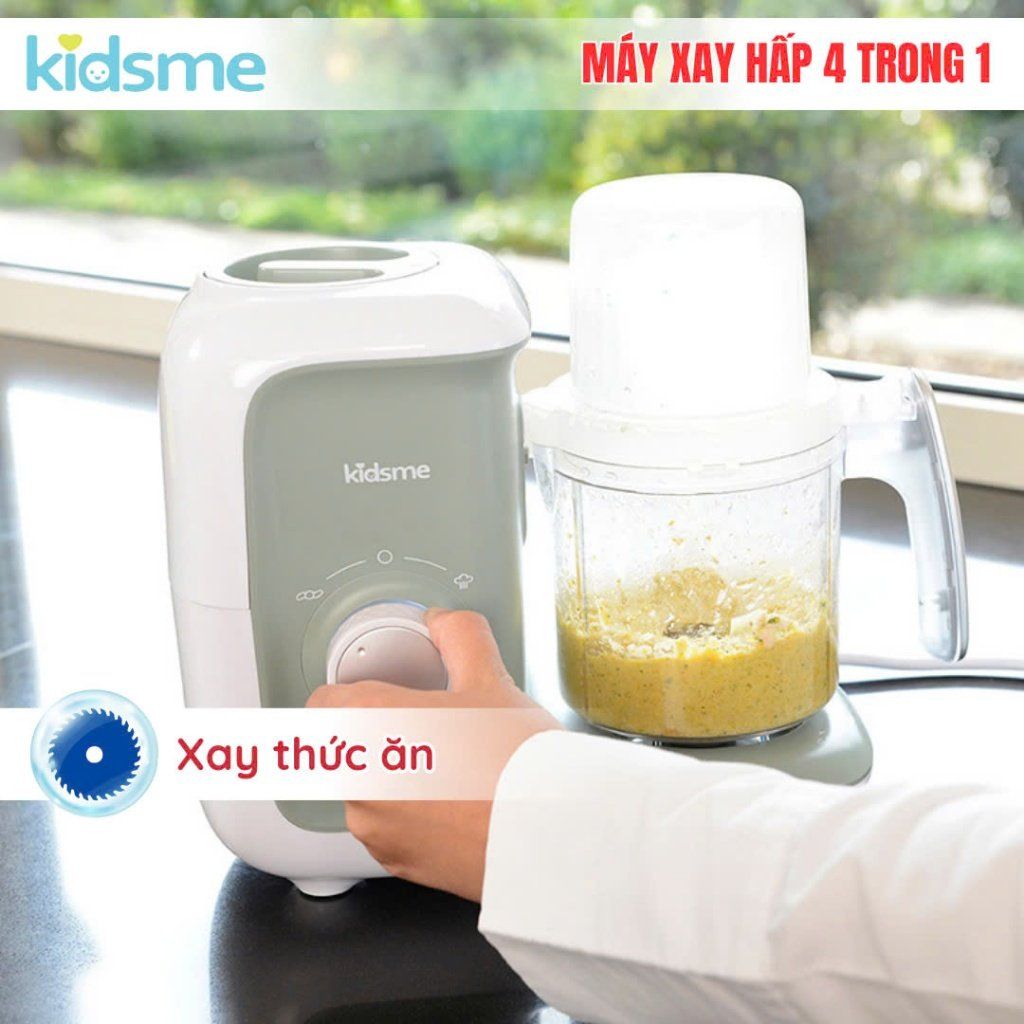 Máy Xay Hấp Thức Ăn 4 Trong 1 Kidsme Cho Bé