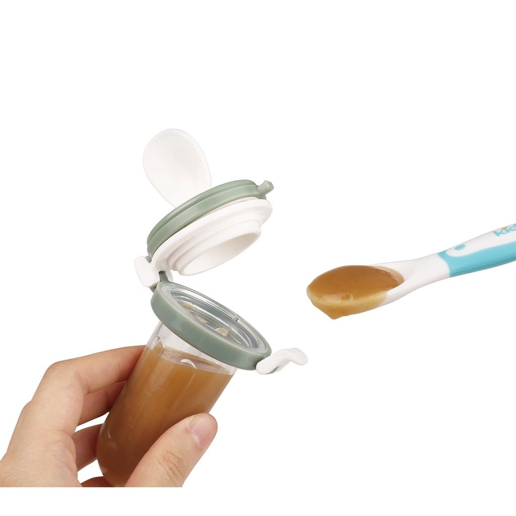 Bình bóp chống hóc Plus kidsme Màu Ri từ 04 tháng tuổi