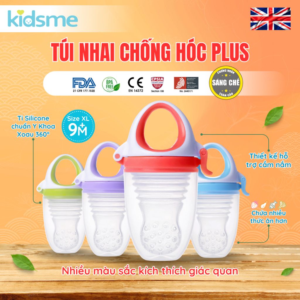 Túi nhai chống hóc plus kidsme - Từ 06 tháng tuổi