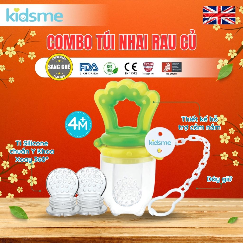 Combo túi nhai rau củ và dây đeo