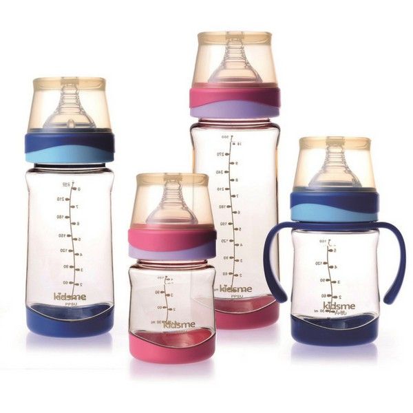 Bình sữa cổ rộng PPSU kidsme 240 ml