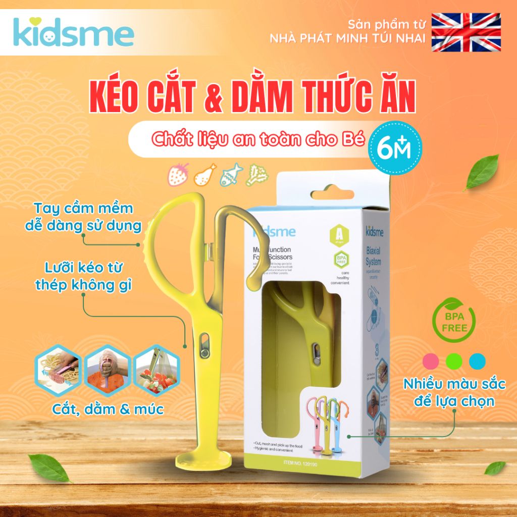 Kéo cắt và dằm thức ăn Kidsme