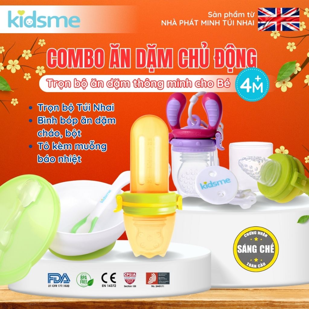 Combo ăn dặm chủ động cho Bé 4 tháng 160362+160378
