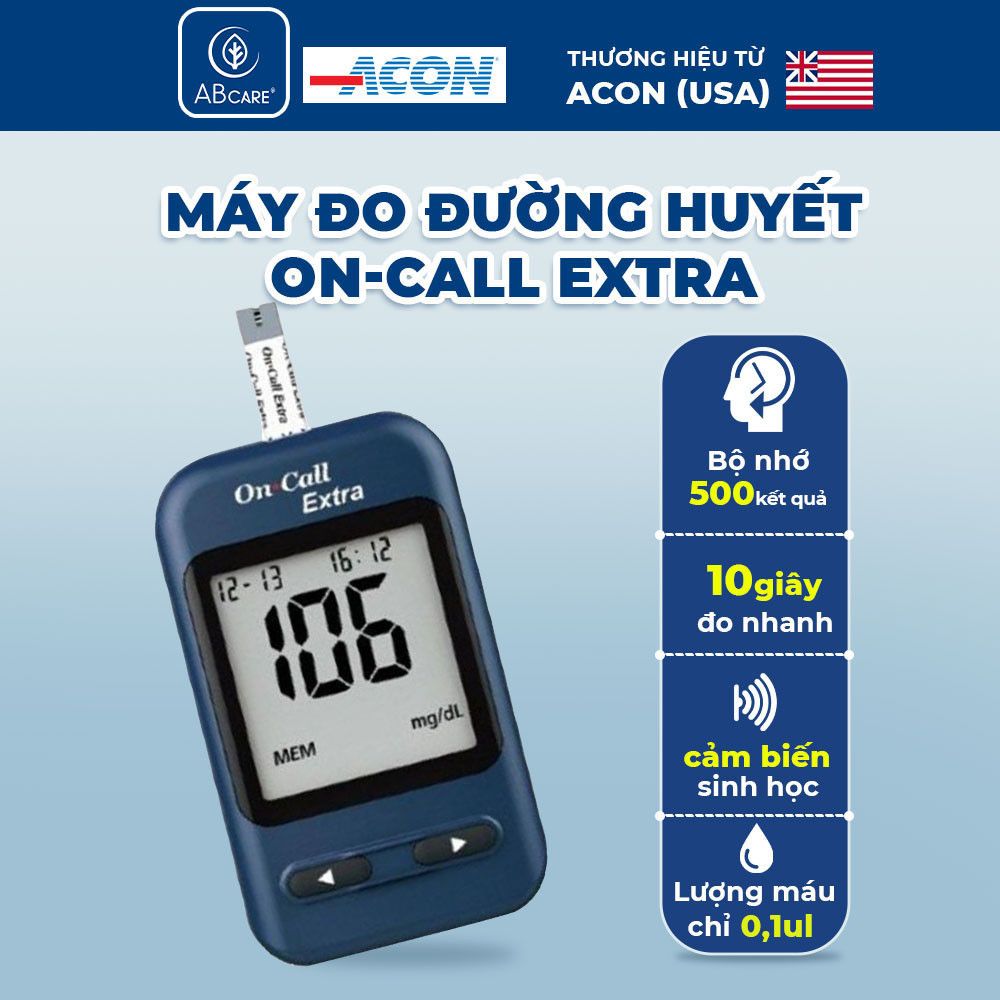 Máy đo đường huyết cá nhân ACON On-call Extra - Bảo hành trọn đời