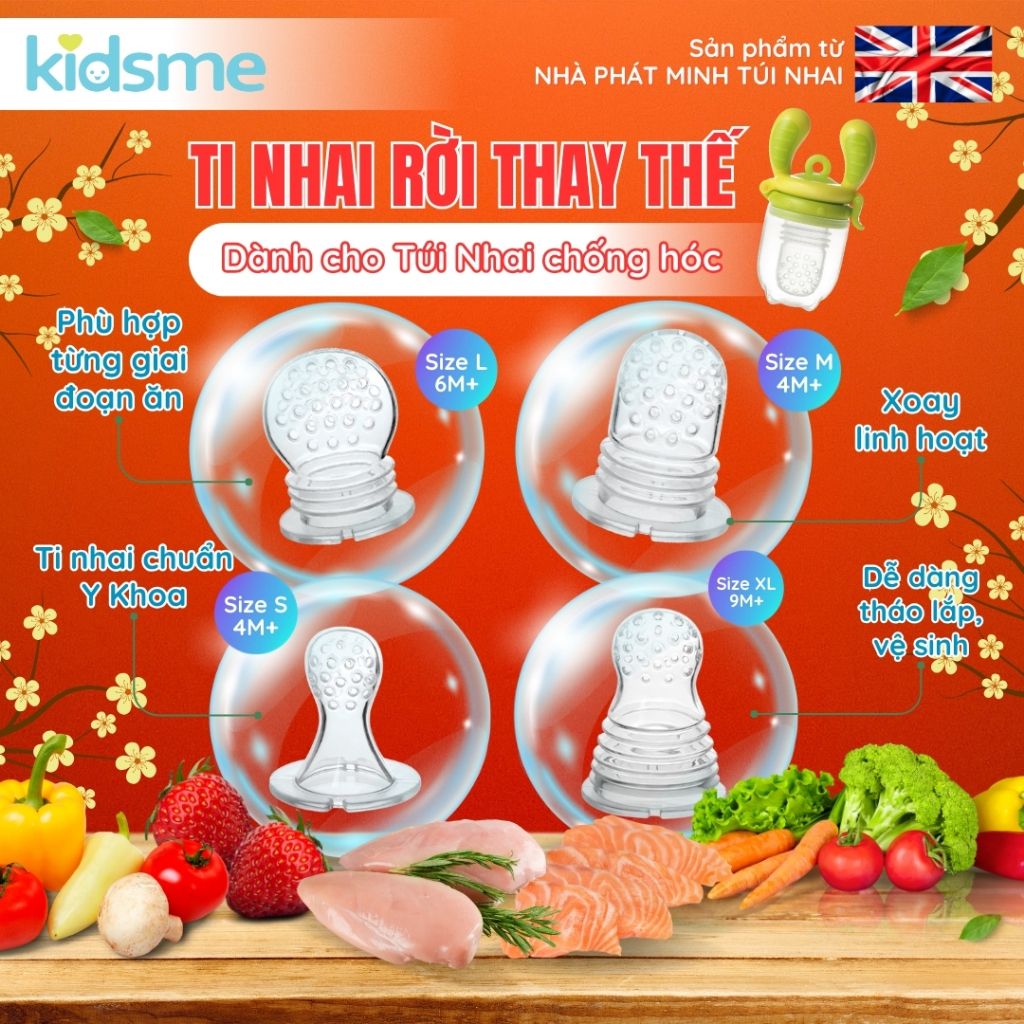 Bộ ti rời thay thế kidsme - Từ 06 tháng tuổi