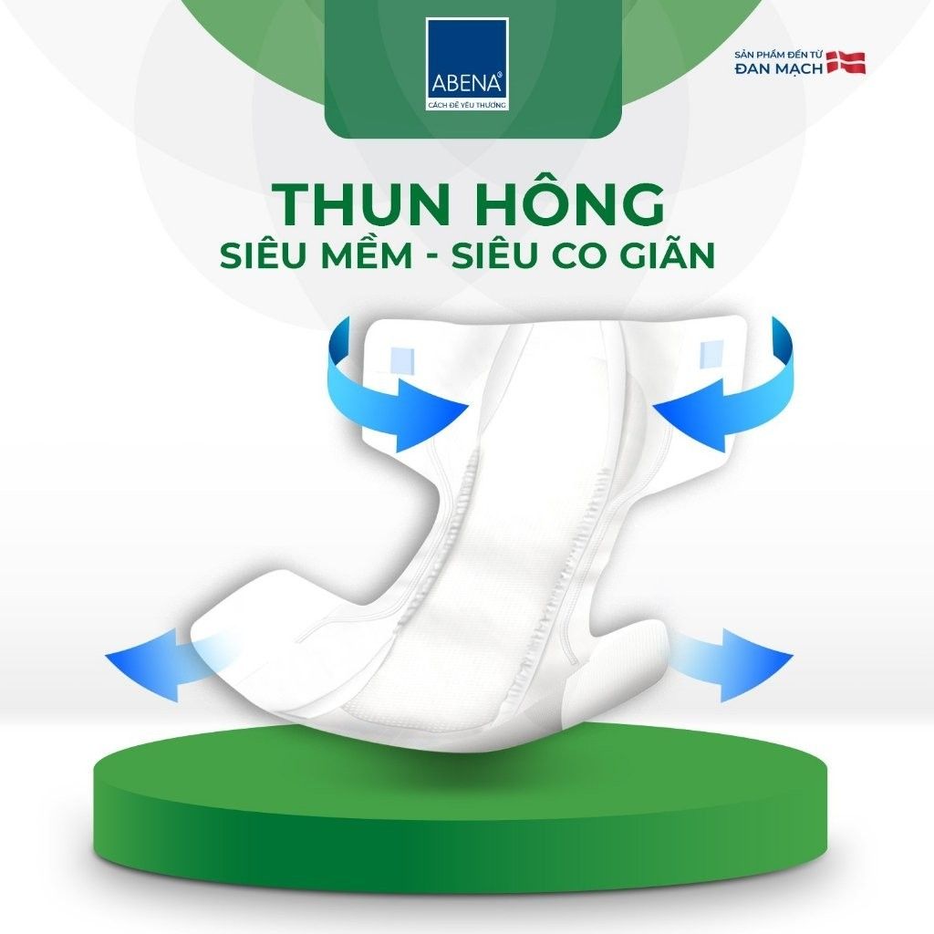Tã dán người lớn cao cấp Abena Slip Premium L1 siêu thấm hút lên đến 2.5 lít thoải mái ngủ qua đêm - Nhập khẩu Đan Mạch