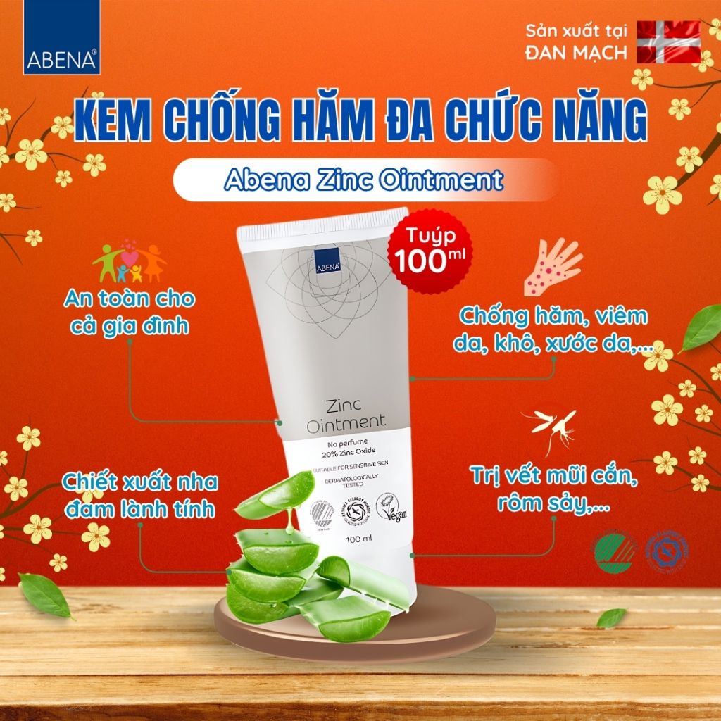 Kem đa năng Abena Zinc Ointment - Nhập Khẩu Đan Mạch