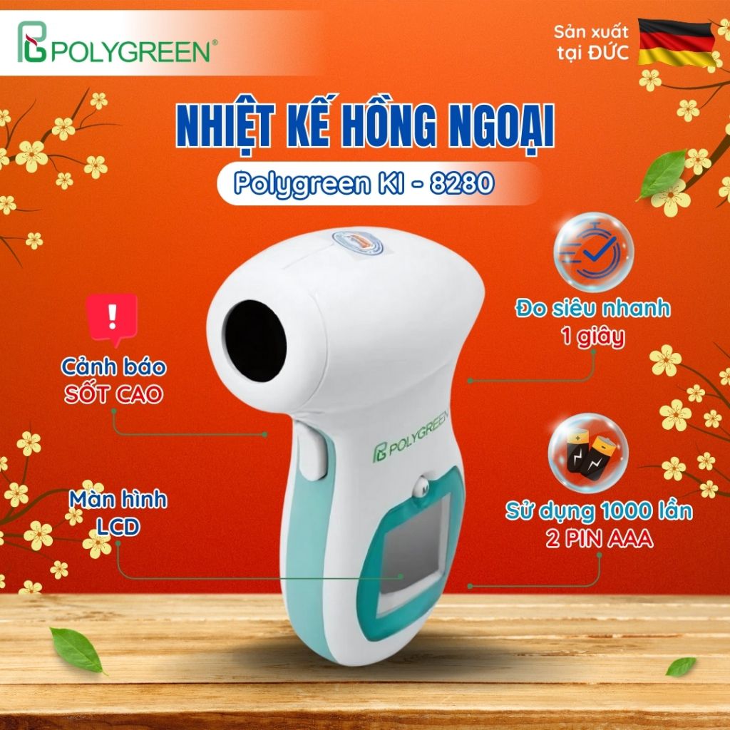 Nhiệt kế hồng ngoại Polygreen KI - 8280