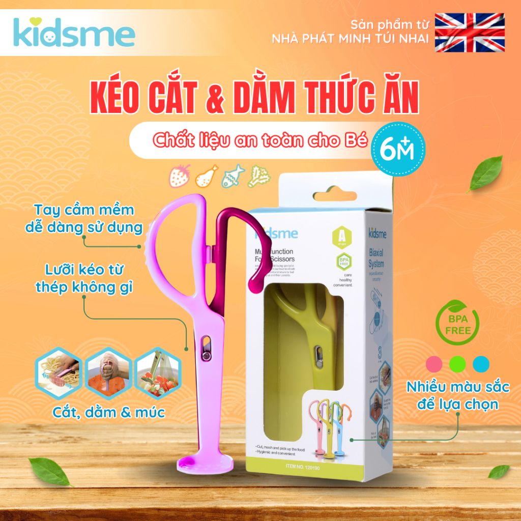Kéo cắt và dằm thức ăn Kidsme