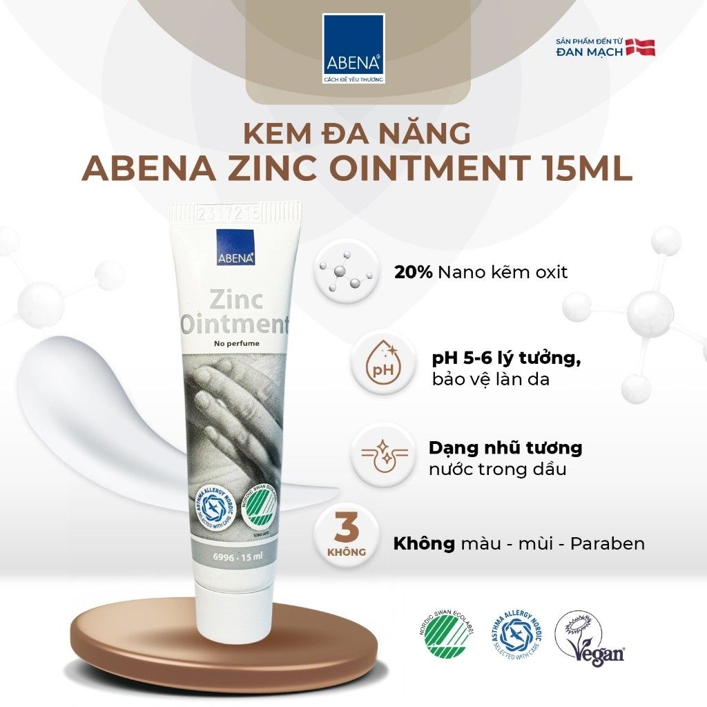 Kem đa năng Abena Zinc Ointment - Nhập Khẩu Đan Mạch