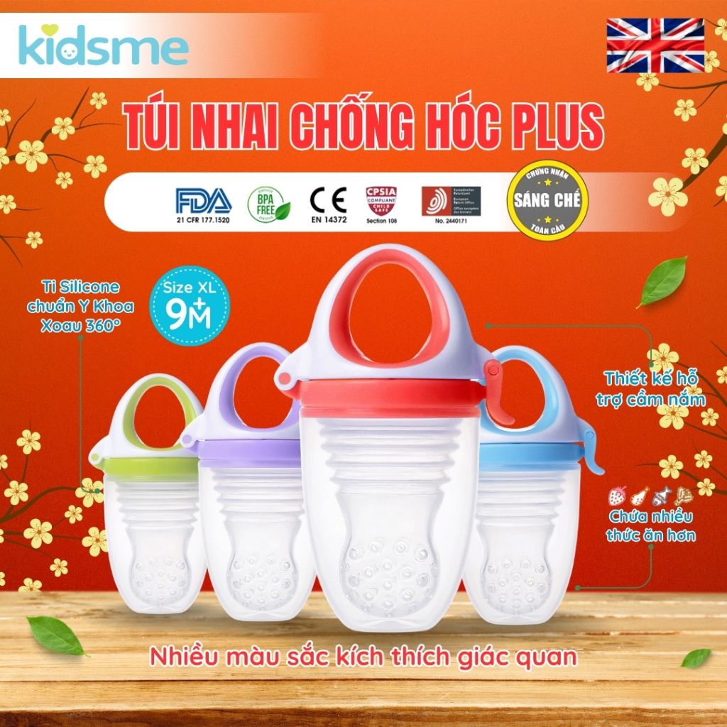 Túi nhai chống hóc plus kidsme - Từ 06 tháng tuổi