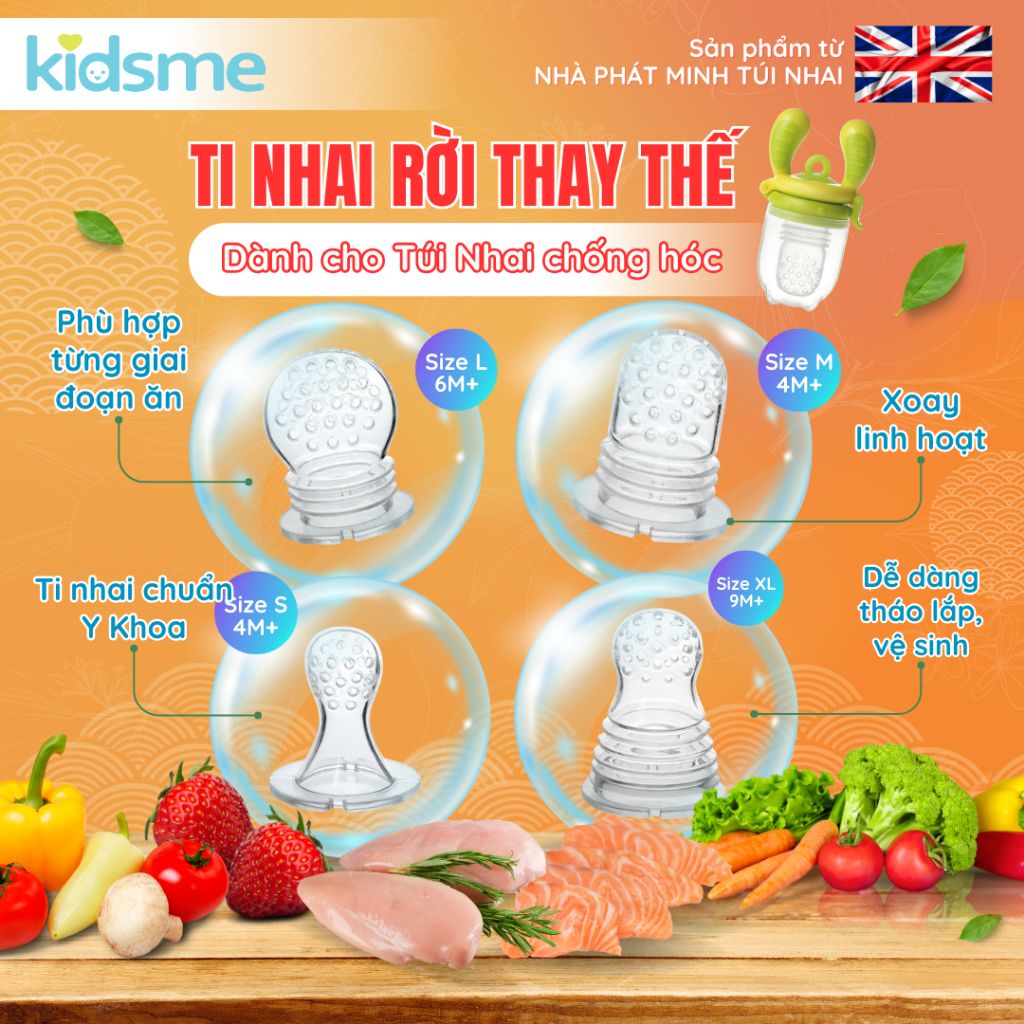 Bộ ti rời thay thế kidsme - Từ 06 tháng tuổi