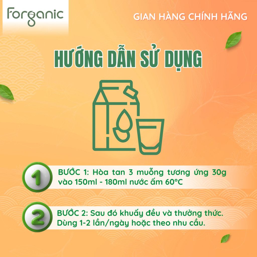 Sữa Hạt Forganic Đa dưỡng chất, Và Bữa Ăn Thay Thế bổ sung đạm và vitamin - Lon 400gr