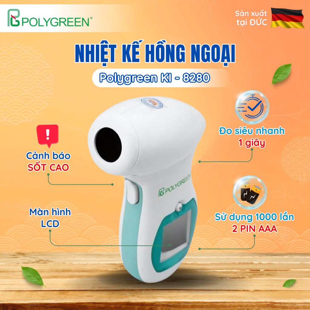 Nhiệt kế hồng ngoại Polygreen KI - 8280
