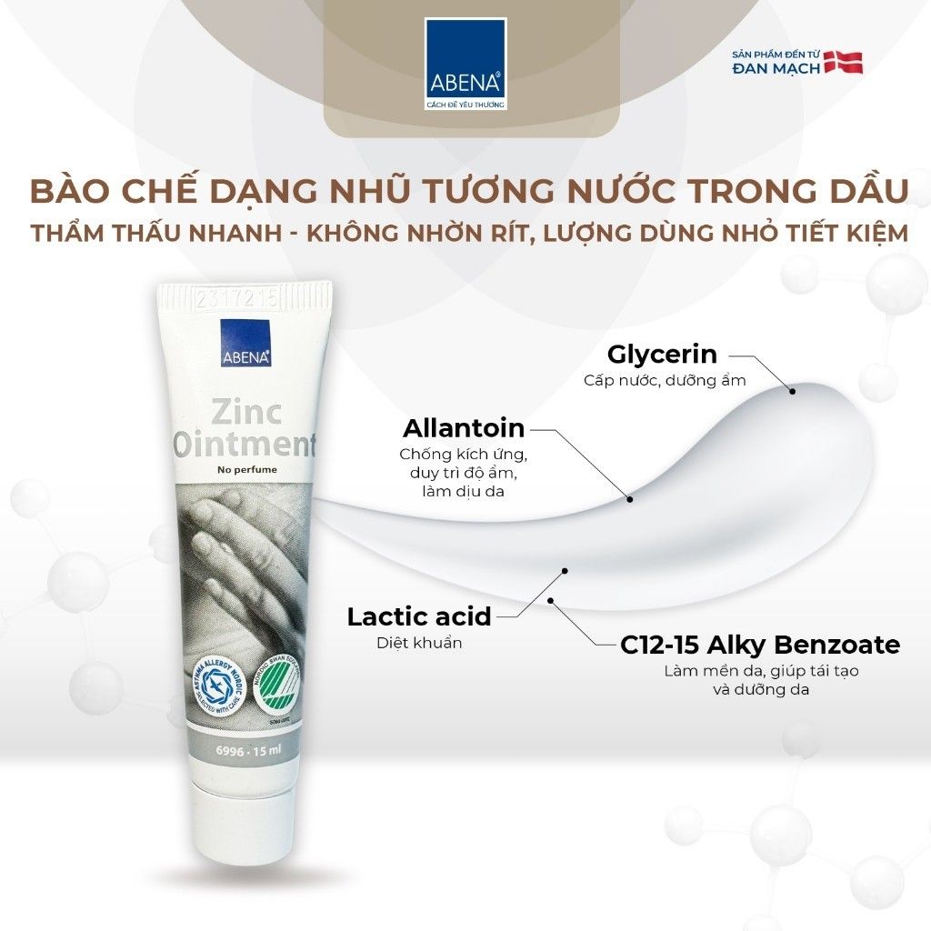 Kem đa năng Abena Zinc Ointment - Nhập Khẩu Đan Mạch