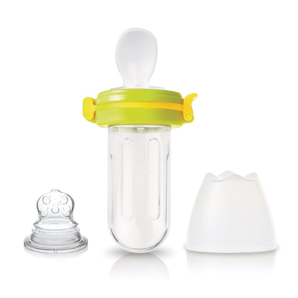 Bình bóp chống hóc Plus kidsme Màu Chanh từ 04 tháng tuổi