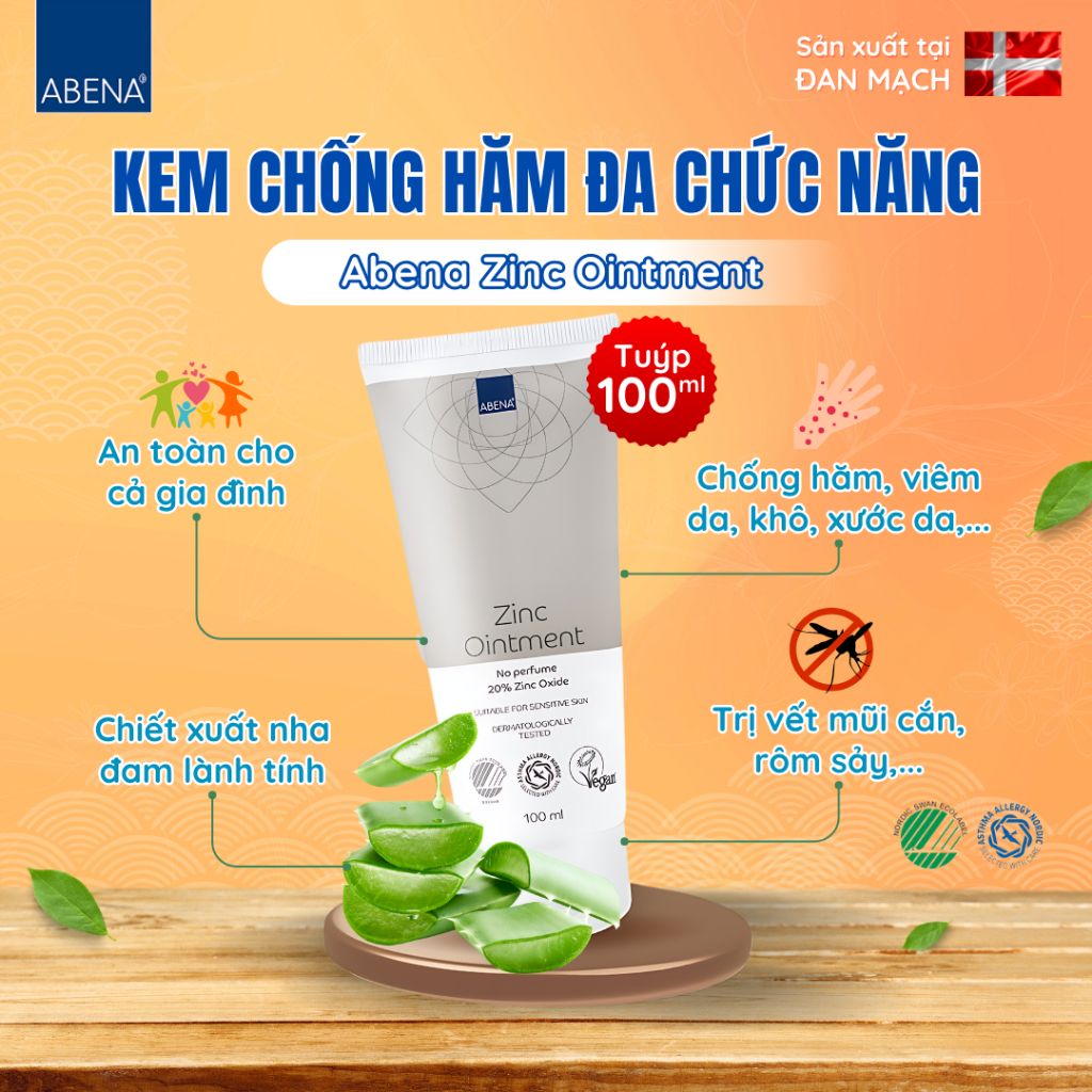 Kem đa năng Abena Zinc Ointment - Nhập Khẩu Đan Mạch