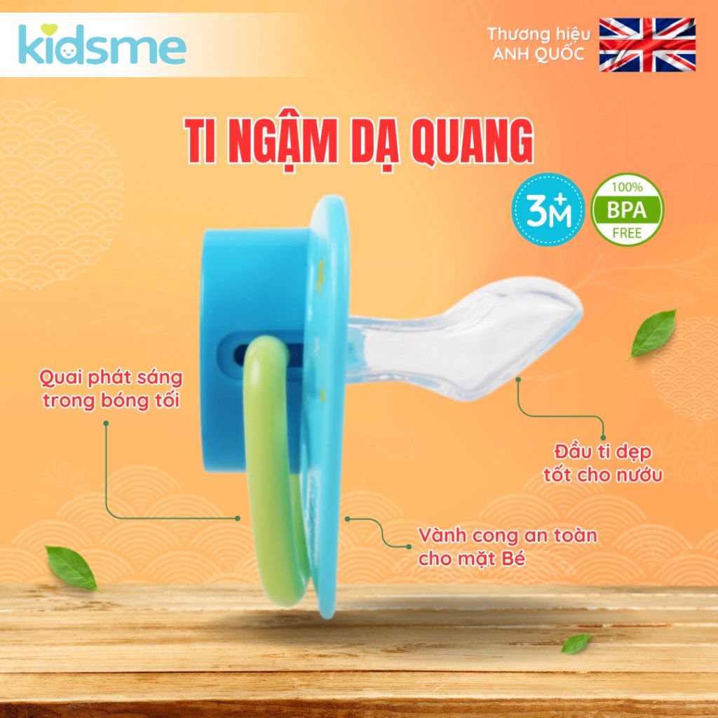 Ti ngậm dạ quang kidsme - 160117