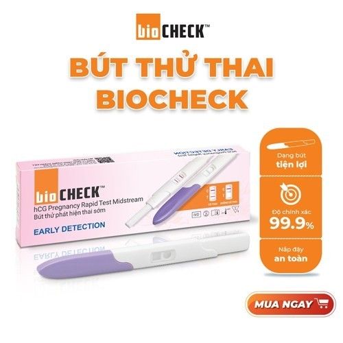 Bút thử thai sớm Biocheck chính xác 100% date 04.2026