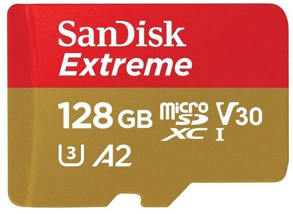 Micro SD SanDisk Extreme V30 A2 128GB 160/90Mb