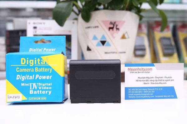 NP F970 NP-F960 Video kỹ thuật số Bộ sạc pin Li Ion có thể sạc lại 6600mAh